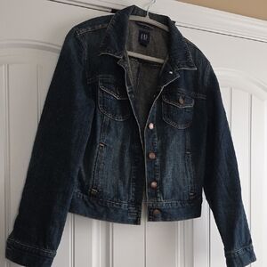 GAP Women's Blue Denim Jacket XL